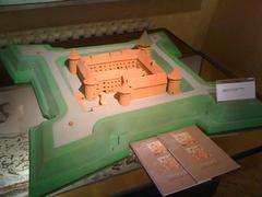 Memelburg castle model from the 17th century