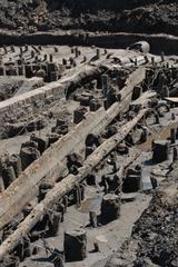 Exposed foundations of Klaipėda Castle during an archaeological survey by Klasco