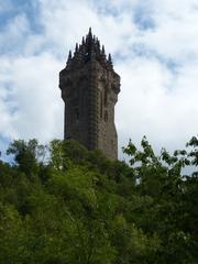 Wallace Monument in Scotland under a blue sky