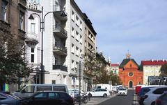 Rynek Kleparski western section in Kraków