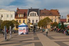 Rybnik Rynek Market Square with historical buildings