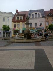 Nepomucen sculpture and fountain in a park