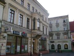 market square in Rybnik with historical buildings and public space