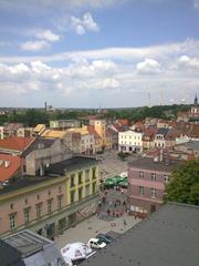 Rybnicki Rynek in Rybnik viewed from the roof of Focus Park