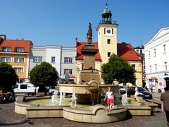 Rybnik Market Square with historic buildings, Poland