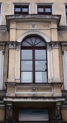 Detailed architectural element of a building at Rynek 13 in Rybnik