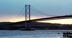 Detail of the Forth Road Bridge