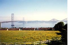 Bridges across the Firth of Forth at Queensferry