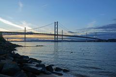 Forth Road Bridge in Queensferry, Scotland