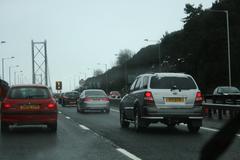 A9 Forth road bridge panoramic view