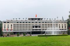 front view of Independence Palace in Ho Chi Minh City, Vietnam