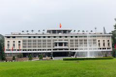 front view of Independence Palace in Ho Chi Minh City, Vietnam