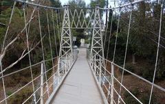 Spruce Street suspension pedestrian bridge in Banker's Hill, San Diego