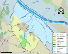 2018 land use and infrastructure map of Mornac-sur-Seudre, France