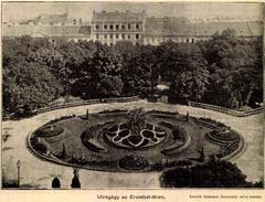 flowerbed in Erzsébet Square, Budapest, designed by Christian Ilsemann in 1905