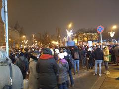 Budapest protest against the overtime work act