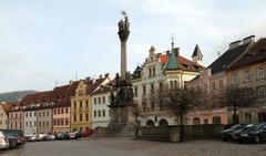 Loket town square with historical buildings