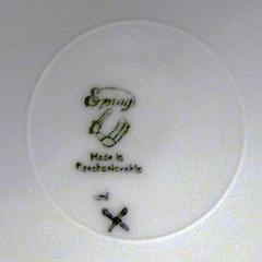 EPIAG porcelain mark from Czechoslovakia, circa 1920s