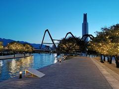 Night view of Santa Lucia promenade