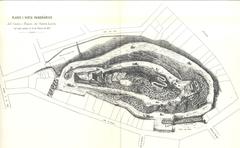 old map of Cerro Santa Lucia in 1873