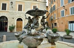 Fontana delle Tartarughe monument in Piazza Mattei, Rome