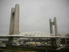 Recouvrance bridge in Brest, France