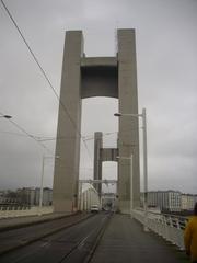 Recouvrance bridge in Brest from West