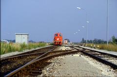 Marchegger Ostbahn freight train with locomotive 2067.82 near Hausfeldstraße in Vienna