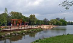 Nowa Huta Lake and beach in Kraków, Poland