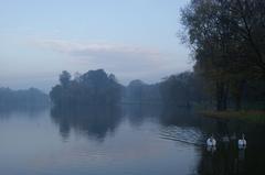 Nowa Huta Lake and park in Krakow, Poland