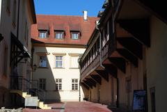 Wieliczka Zamek Żupny exterior on a sunny day