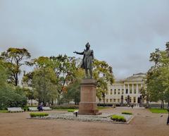 Monument to Alexander Pushkin at Arts Square in St. Petersburg