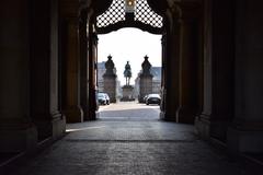 Wooden pavement in the passageway to the Court of Honour of Christiansborg Palace