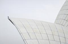 Detail of the Lotus Temple in New Delhi, India