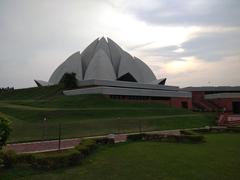 Lotus Temple against the sky