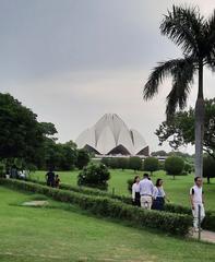 A view of Lotus Temple in Kalkaji, Delhi