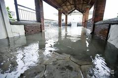 Flooding in the Pasig River affecting Malacanang Palace during Typhoon Vamco