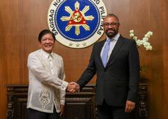 Foreign Secretary James Cleverly meeting President Marcos of the Philippines