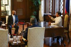 Foreign Secretary James Cleverly meets President Marcos of the Philippines at Malacanang Palace