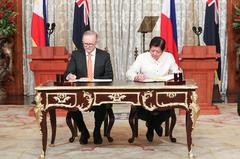 Philippine President Bongbong Marcos hosts Australian Prime Minister Anthony Albanese in Manila, September 2023