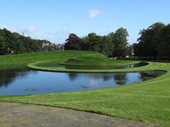 2002 artwork 'Landform' outside the Scottish National Gallery of Modern Art in Edinburgh