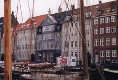 Nyhavn harbor in Copenhagen with colorful buildings and boats