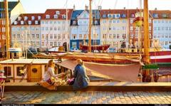 afternoon view of Nyhavn in Copenhagen