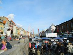 Scenic view of Copenhagen waterfront with historical buildings