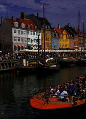 Copenhagen Nyhavn colorful buildings and boats