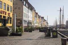 Nyhavn in Copenhagen with closed shops on March 27, 2020, during the coronavirus pandemic