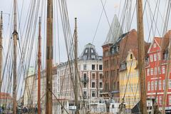 Boat wires in Nyhavn, Copenhagen