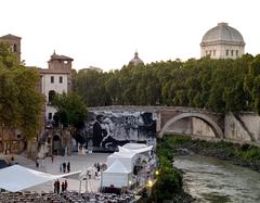 Isola del Cinema open air film festival on Tiber Island in Rome