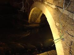 Fiume Tevere river at night in Rome with illuminated buildings