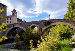 Fabricio Bridge in Rome, Italy